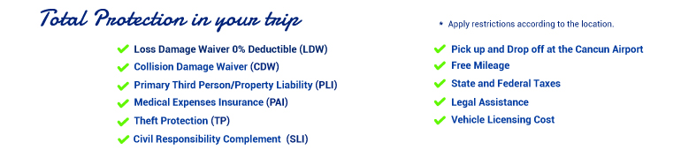 Renta de autos econ�micos Todo Incluido en Canc�n, Playa del Carmen y Riviera Maya